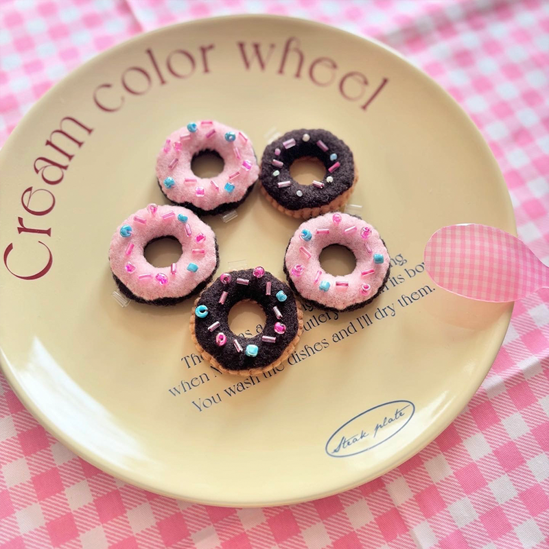 Donut Plush Keychain