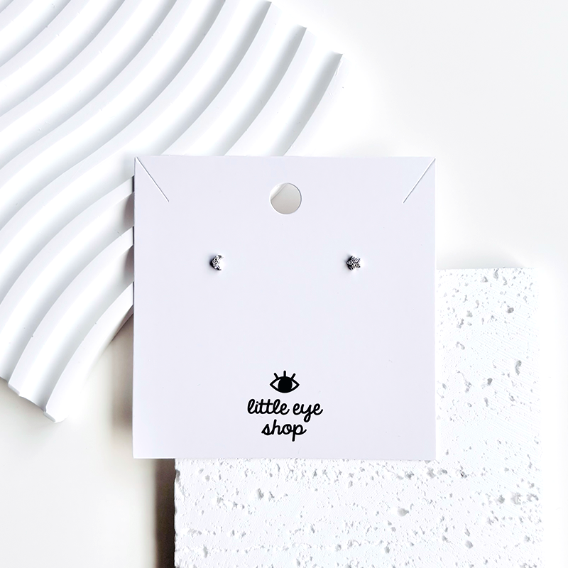 Moon & Star Gem Stud Earrings