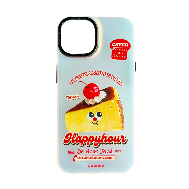 Funny Food Metallic Phone Case