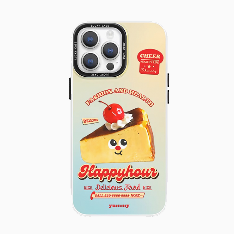 Funny Food Metallic Phone Case