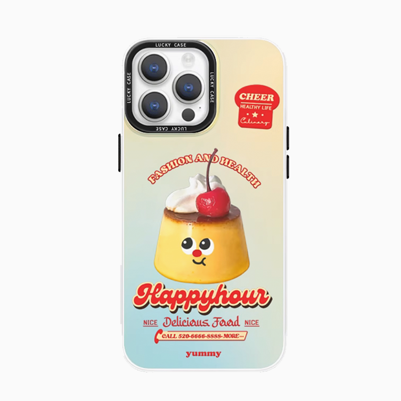 Funny Food Metallic Phone Case