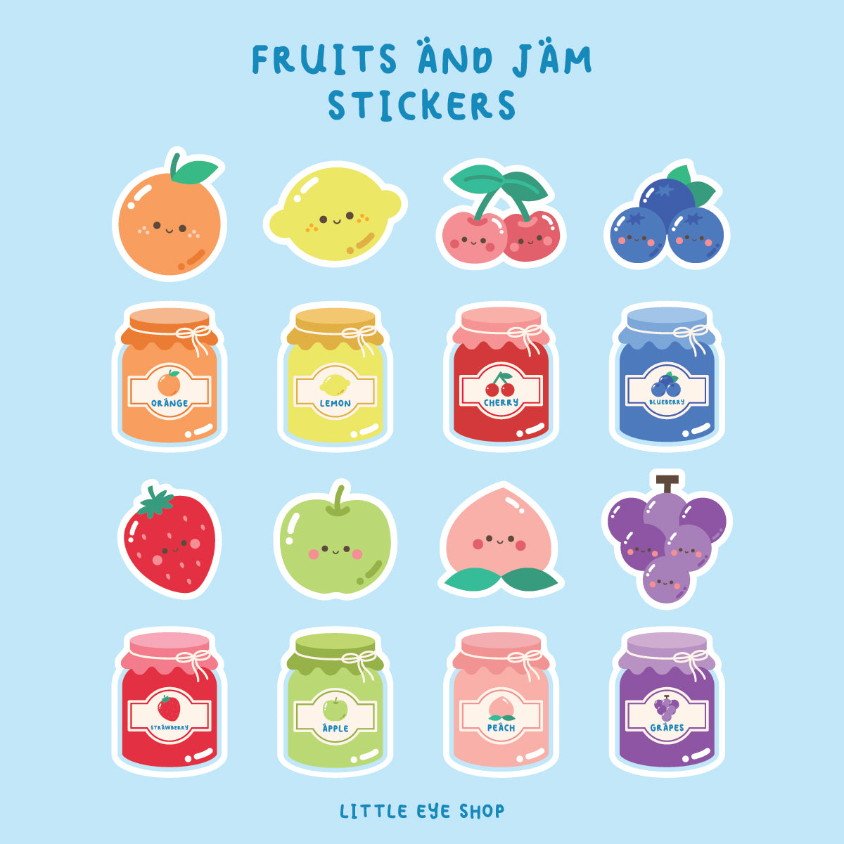 Fruits & Jam Stickers