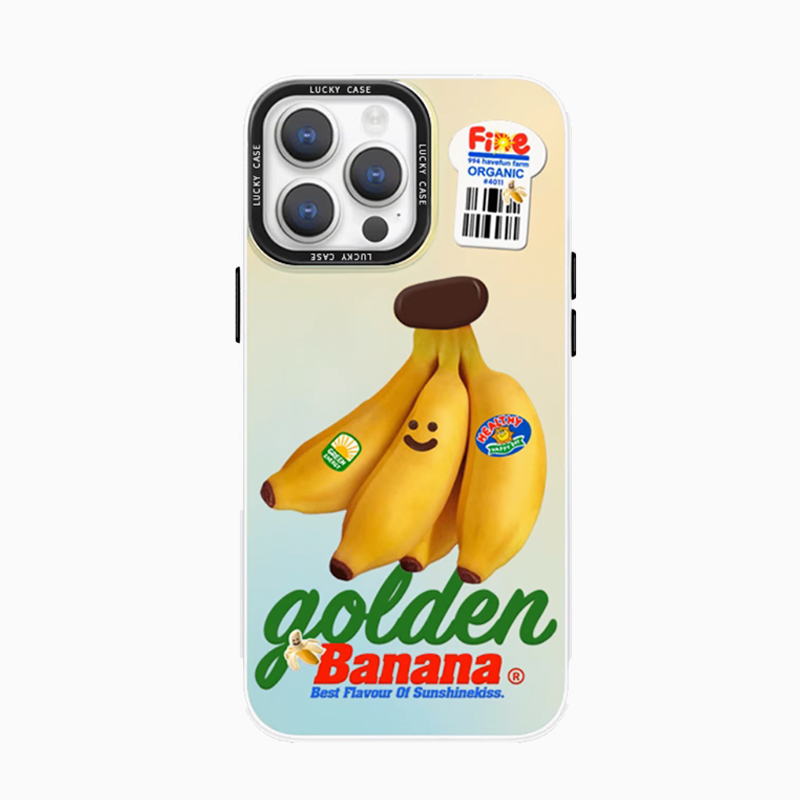 Funny Fruit Metallic Phone Case