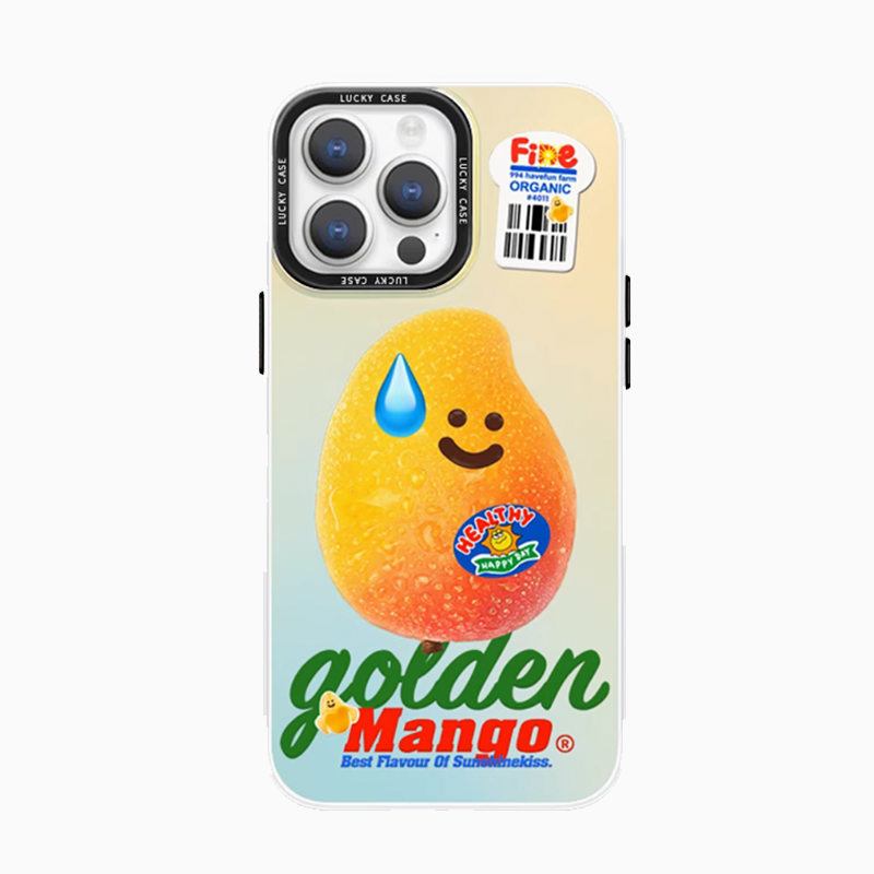 Funny Fruit Metallic Phone Case