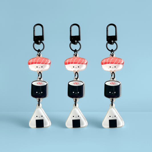 Sushi & Onigiri Keychain