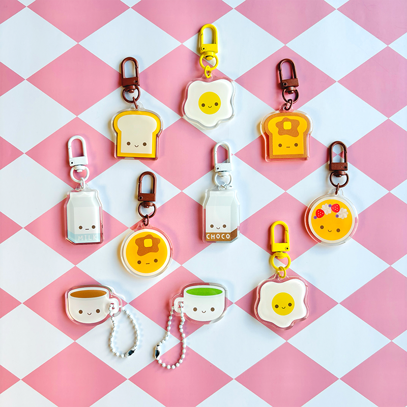 Breakfast Acrylic Keychain