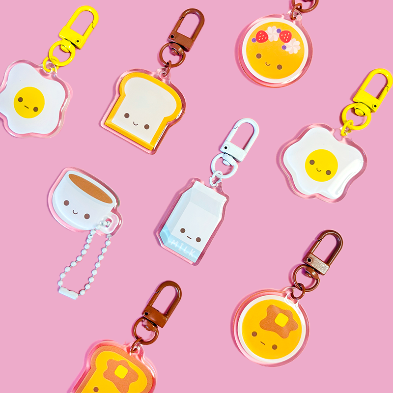 Breakfast Acrylic Keychain