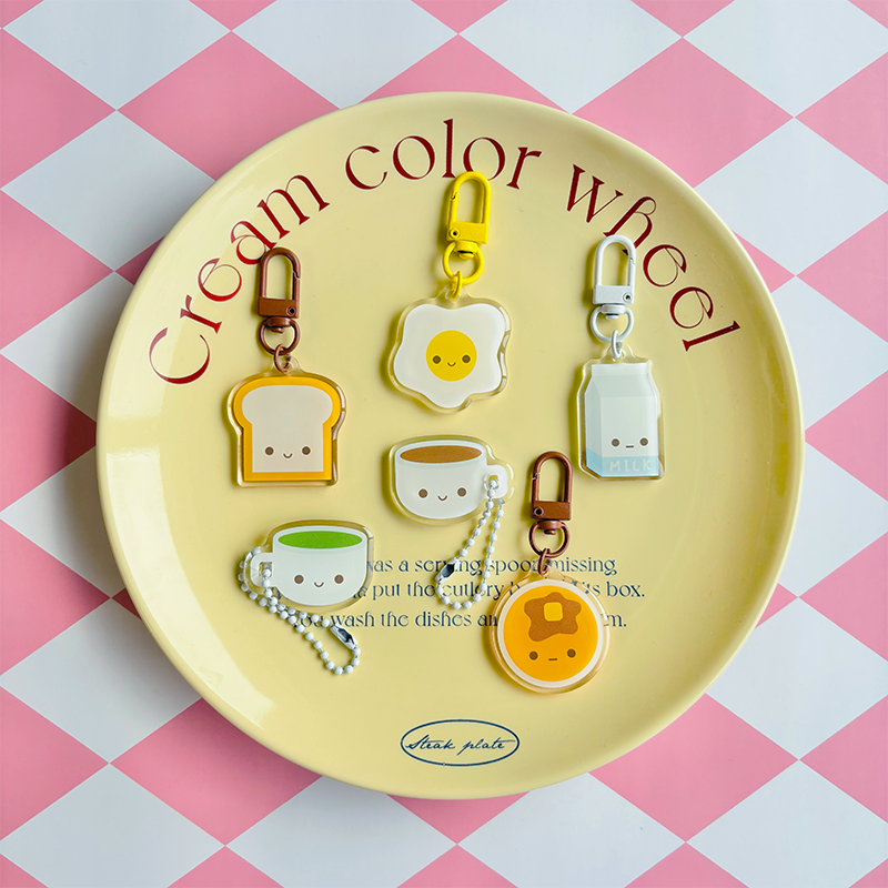 Breakfast Acrylic Keychain