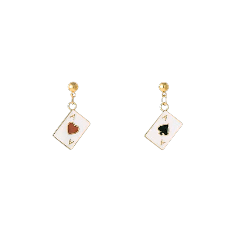 Poker Cards Drop Earrings