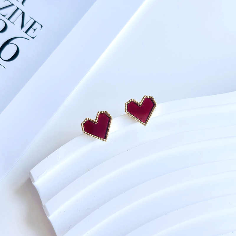 Heart Stud Earrings