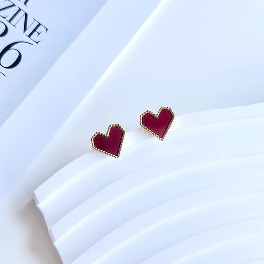 Heart Stud Earrings