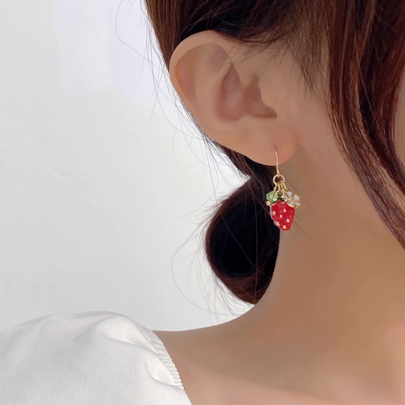 Strawberry Dangly Earrings