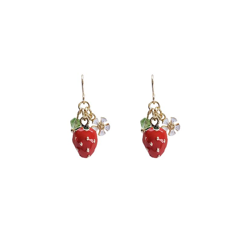 Strawberry Dangly Earrings